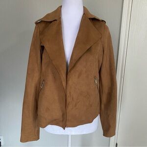 Tahari Women's Brown Leather Jacket